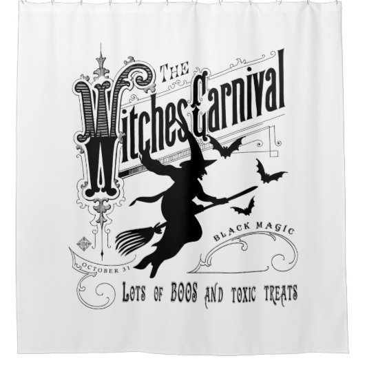  Halloween Witch Douchegordijn (Voorkant)