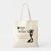 Halloween Witch Drink Bachelorette op Tote Bag (Achterkant)