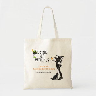 Halloween Witch Drink Bachelorette op Tote Bag