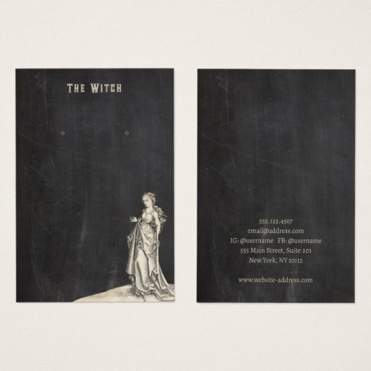Halloween Witch Earring Display Kaart (Voorkant /achterkant)
