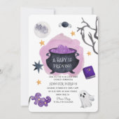 Halloween Witch Een Baby is het brouwen van Baby s Kaart (Voorkant)
