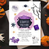 Halloween Witch Een Baby is het brouwen van Baby s Kaart