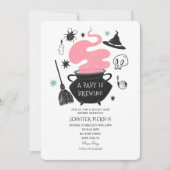 Halloween Witch Een Baby is het brouwen van Baby s Kaart (Voorkant)