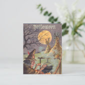 Halloween Witch - Een eng nachtje uit -  kunst Briefkaart (Staand voorkant)