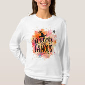 Halloween Witch en beroemd T-shirt (Voorkant)