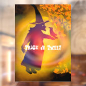 Halloween Witch en Black Bird Trick of Tweet Win Raamsticker (Vel 2)