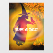 Halloween Witch en Black Bird Trick of Tweet Win Raamsticker (Vel)