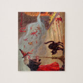 Halloween Witch en Black Cat Legpuzzel (Verticaal)