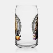 Halloween Witch en Cat Blikvorm Glas (Rechts)