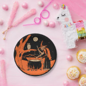  Halloween Witch en Cauldron Papieren Bordje (Feest)