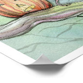 Halloween Witch en Ghost Poster van Molly Harrison (Hoek)