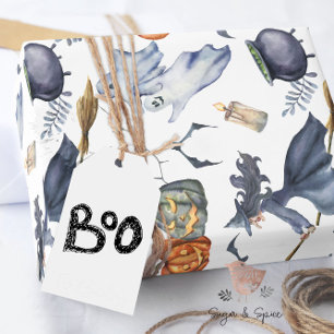 Halloween Witch en Ghost Wrapping Paper Cadeaupapier