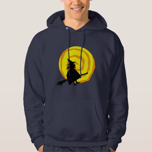 Halloween Witch en Moon Shirt (Voorkant)