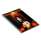 Halloween Witch en pompoenen Notitieboek (Rechterzijde)