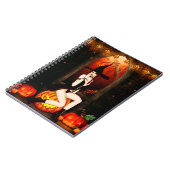 Halloween Witch en pompoenen Notitieboek (Linkerzijde)