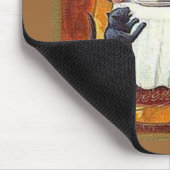 Halloween Witch en Pumpkin Head Boy Muismat (Hoek)