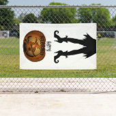 Halloween Witch en Pumpkin Spandoek (Insitu)