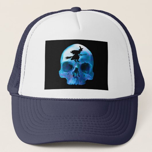 Halloween Witch en Skull Trucker Pet (Voorkant)