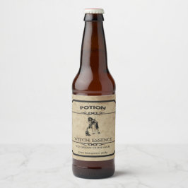 Halloween Witch Essence Apothecary Bier Label Etiket