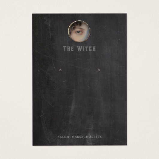 Halloween Witch Eye Earring Display Kaart (Voorkant)