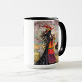 Halloween Witch Fantasy Art Mok (Voorkant rechts)