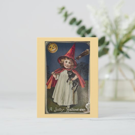  Halloween Witch Feestdagenkaart (Staand voorkant)