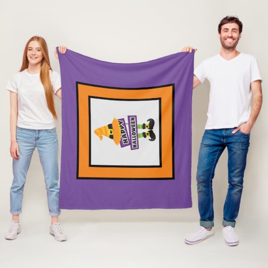 Halloween Witch Feet en Pet Fleece Deken (In situ)