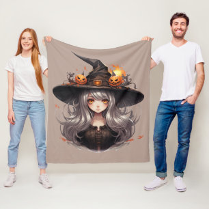 Halloween Witch Fleece Deken