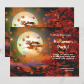 Halloween Witch Flight Kaart (Voorkant / Achterkant)