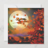 Halloween Witch Flight Kaart (Achterkant)