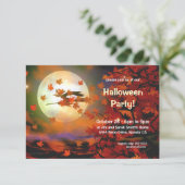 Halloween Witch Flight Kaart (Staand voorkant)