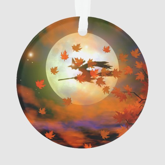 Halloween Witch Flight Ornament (achterkant)