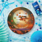 Halloween Witch Flight Papieren Bordje (Feest)