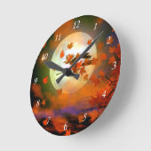 Halloween Witch Flight Ronde Klok (Hoek)