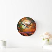 Halloween Witch Flight Ronde Klok (Huis)