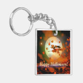 Halloween Witch Flight Sleutelhanger (Voorkant Links)