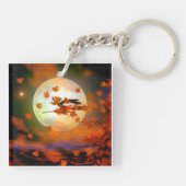 Halloween Witch Flight Sleutelhanger (Achterkant)