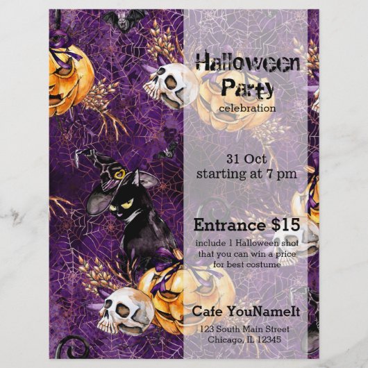 Halloween Witch Flyer (Voorkant)