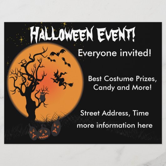 Halloween Witch Flyer (Voorkant)
