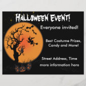 Halloween Witch Flyer (Achterkant)
