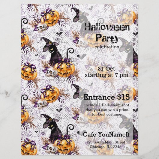 Halloween Witch Flyer (Voorkant)