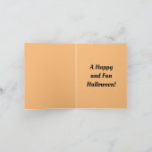 Halloween Witch Folded Wenskaart Kaart (Binnen)