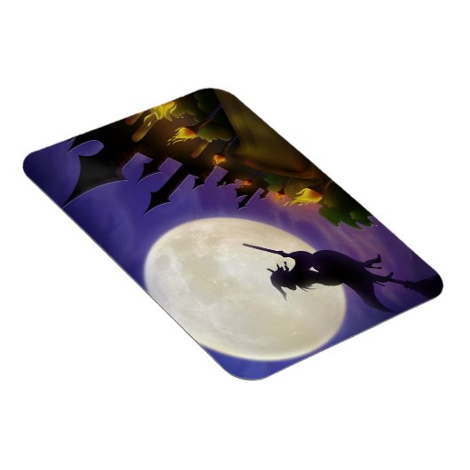 Halloween Witch Full Moon Magneet (Rechterzijde)