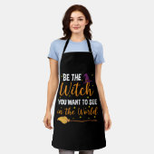 Halloween Witch Funny voor vrouwen Wiccan Witchcra Schort (Gedragen)