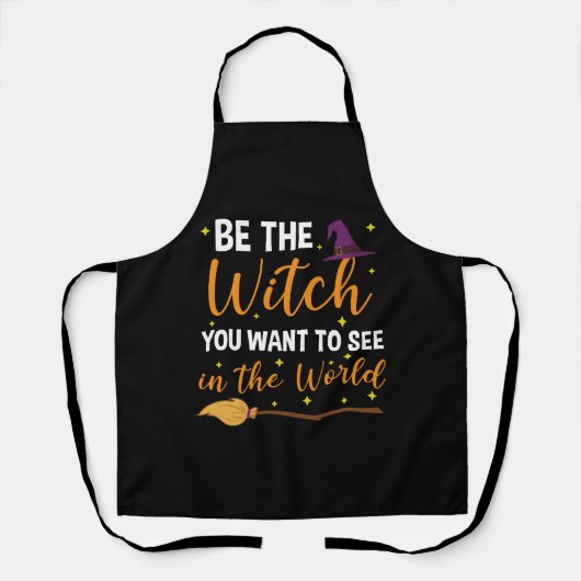 Halloween Witch Funny voor vrouwen Wiccan Witchcra Schort (Voorkant)
