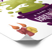 Halloween Witch Garden raden het Baby-bord Poster (Hoek)