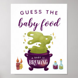 Halloween Witch Garden raden het Baby-bord Poster