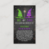 Halloween Witch Gender onthullen partijboekaanvraa Informatiekaartje (Voorkant)