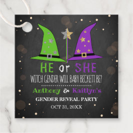 Halloween Witch Gender Reopenbaart zich Bedankjes Labels