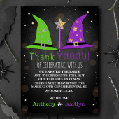 Halloween Witch Gender Reopenbaart zich Bedankkaart